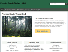 Tablet Screenshot of premiersouthtimber.com